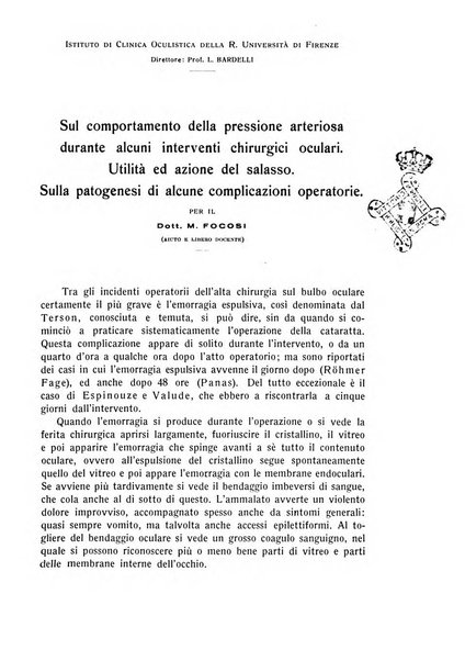 Bollettino d'oculistica periodico d'oculistica pratica