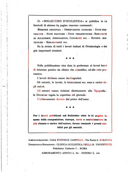 Bollettino d'oculistica periodico d'oculistica pratica