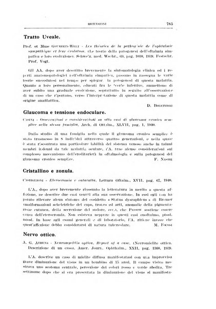 Bollettino d'oculistica periodico d'oculistica pratica