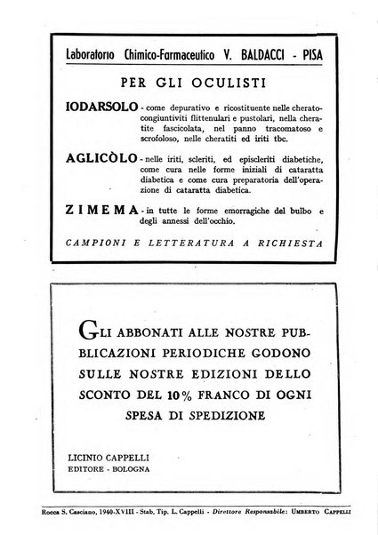 Bollettino d'oculistica periodico d'oculistica pratica