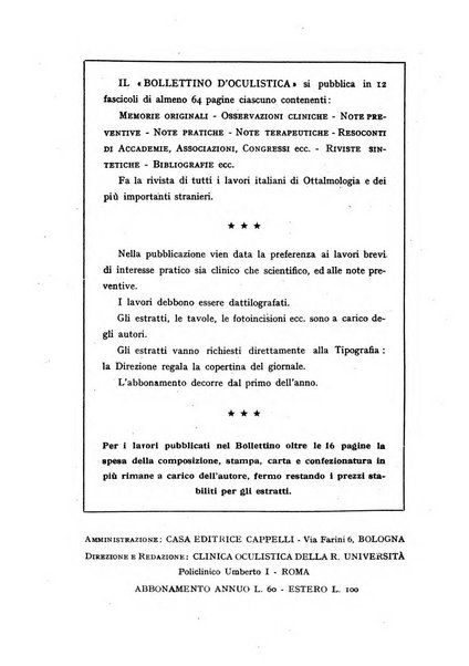 Bollettino d'oculistica periodico d'oculistica pratica