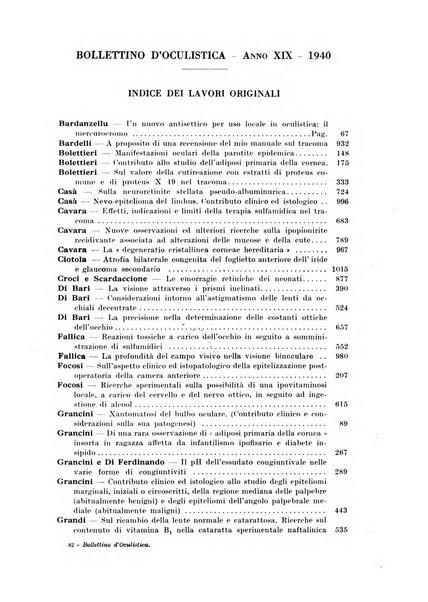 Bollettino d'oculistica periodico d'oculistica pratica