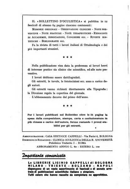 Bollettino d'oculistica periodico d'oculistica pratica