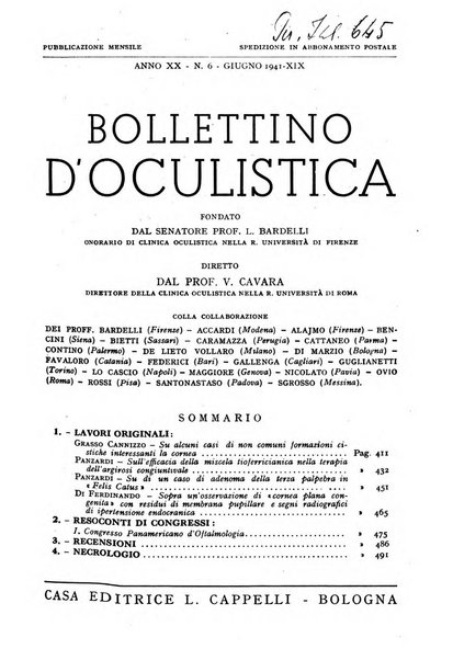 Bollettino d'oculistica periodico d'oculistica pratica