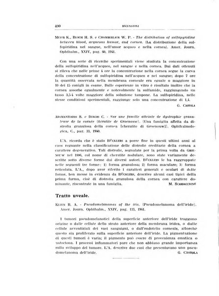 Bollettino d'oculistica periodico d'oculistica pratica