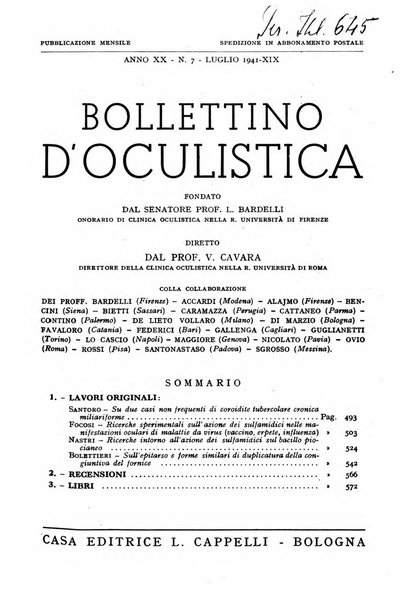 Bollettino d'oculistica periodico d'oculistica pratica