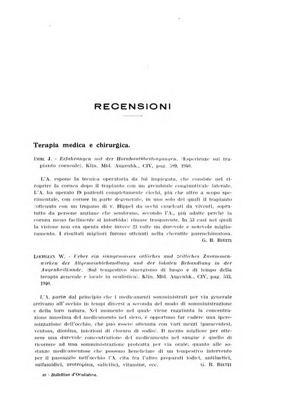 Bollettino d'oculistica periodico d'oculistica pratica