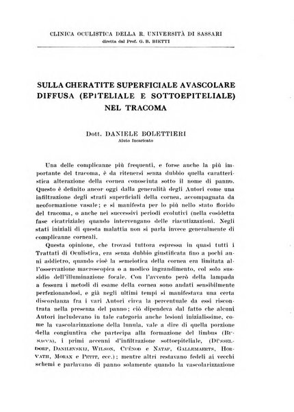 Bollettino d'oculistica periodico d'oculistica pratica