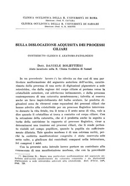 Bollettino d'oculistica periodico d'oculistica pratica