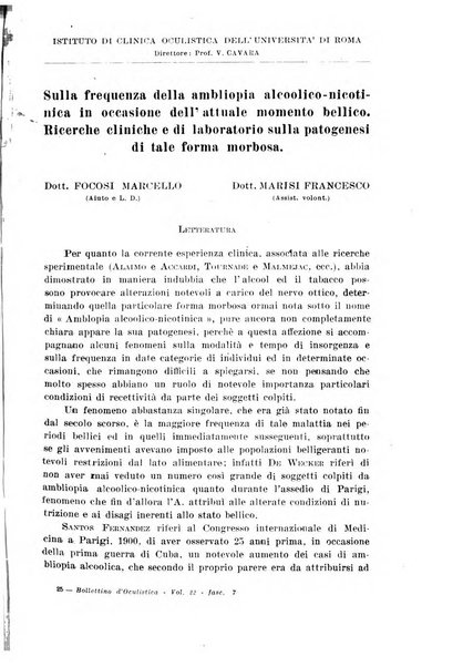 Bollettino d'oculistica periodico d'oculistica pratica