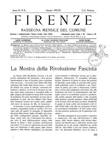 Firenze rassegna del Comune