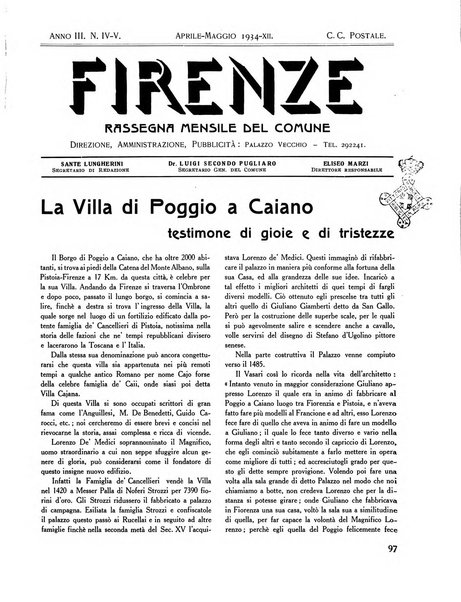 Firenze rassegna del Comune