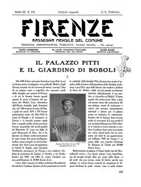 Firenze rassegna del Comune