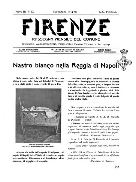 Firenze rassegna del Comune