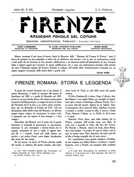 Firenze rassegna del Comune