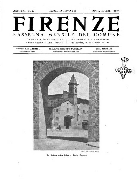 Firenze rassegna del Comune