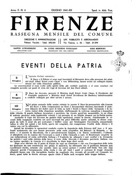 Firenze rassegna del Comune