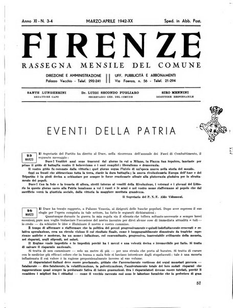 Firenze rassegna del Comune