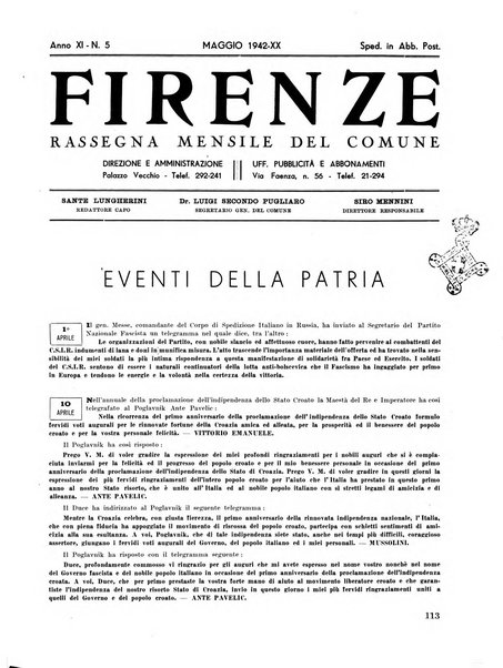 Firenze rassegna del Comune