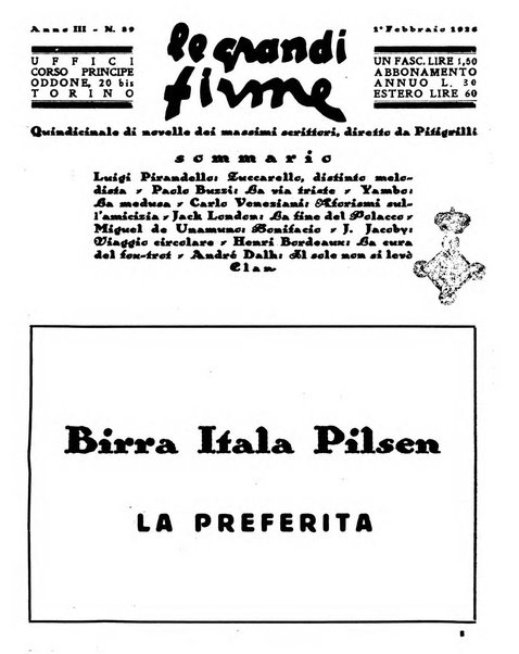 Le grandi firme quindicinale di novelle dei massimi scrittori