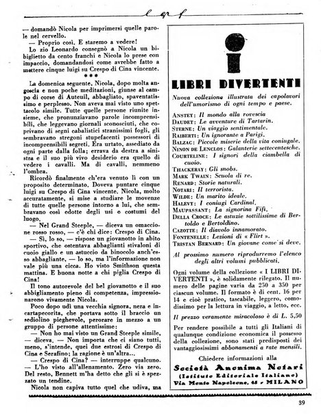 Le grandi firme quindicinale di novelle dei massimi scrittori