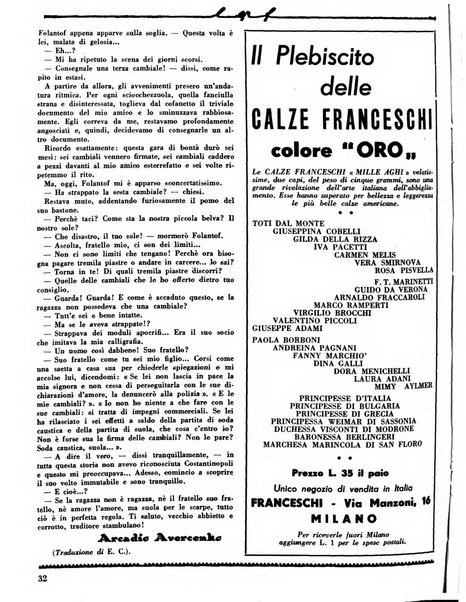 Le grandi firme quindicinale di novelle dei massimi scrittori