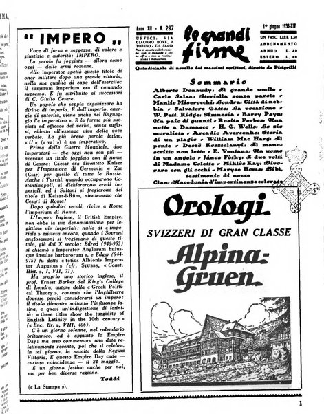 Le grandi firme quindicinale di novelle dei massimi scrittori