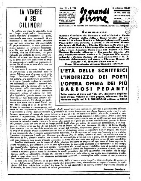 Le grandi firme quindicinale di novelle dei massimi scrittori