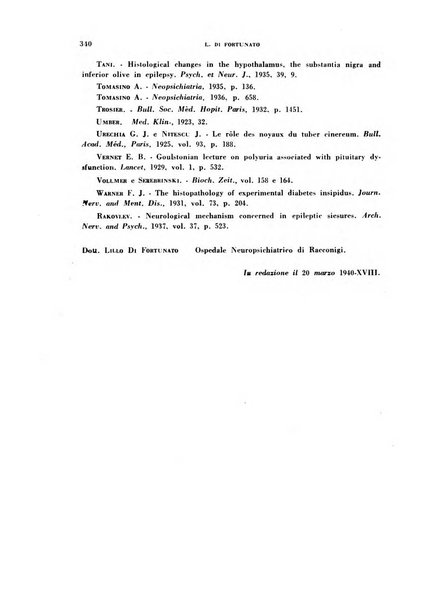 Nevrasse fisiopatologia e clinica del sistema nervoso centrale, neurochirurgia, neuroradiologia, psichiatria