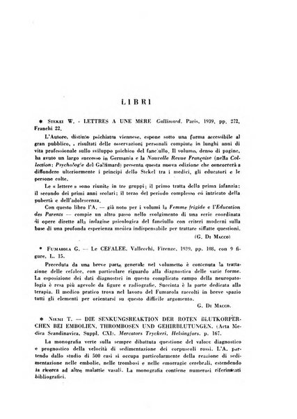 Nevrasse fisiopatologia e clinica del sistema nervoso centrale, neurochirurgia, neuroradiologia, psichiatria