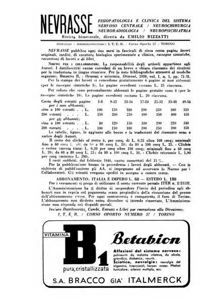 Nevrasse fisiopatologia e clinica del sistema nervoso centrale, neurochirurgia, neuroradiologia, psichiatria