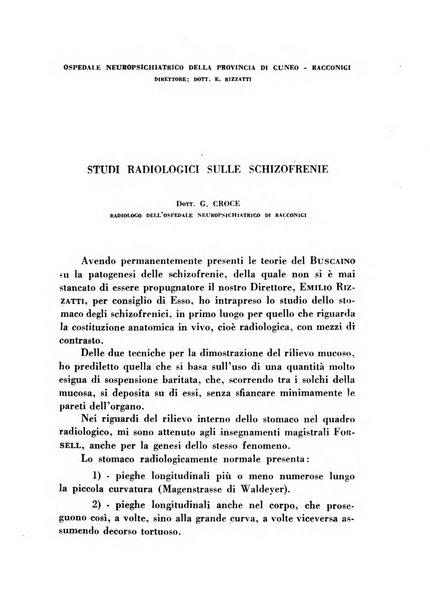 Nevrasse fisiopatologia e clinica del sistema nervoso centrale, neurochirurgia, neuroradiologia, psichiatria