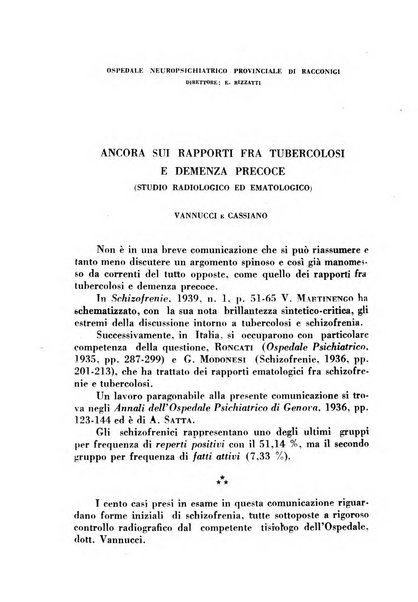 Nevrasse fisiopatologia e clinica del sistema nervoso centrale, neurochirurgia, neuroradiologia, psichiatria