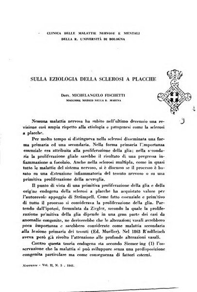 Nevrasse fisiopatologia e clinica del sistema nervoso centrale, neurochirurgia, neuroradiologia, psichiatria