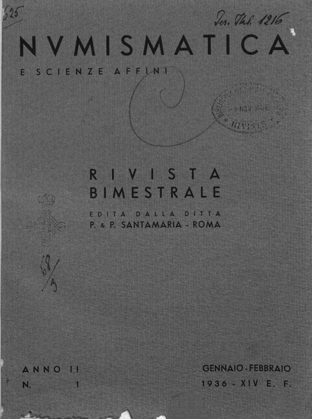 Numismatica e scienze affini rivista bimestrale