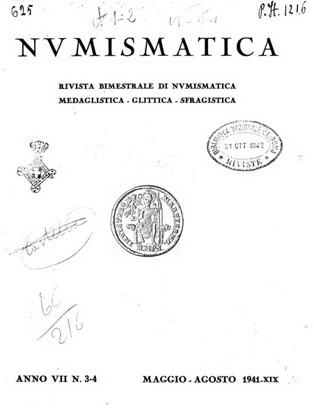 Numismatica e scienze affini rivista bimestrale