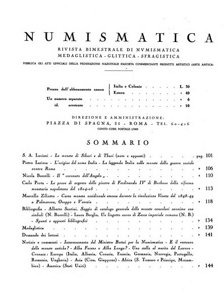 Numismatica e scienze affini rivista bimestrale