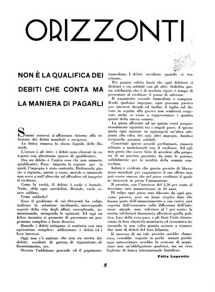 Orizzonti rivista mensile illustrata