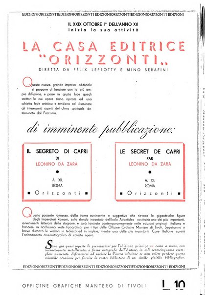 Orizzonti rivista mensile illustrata