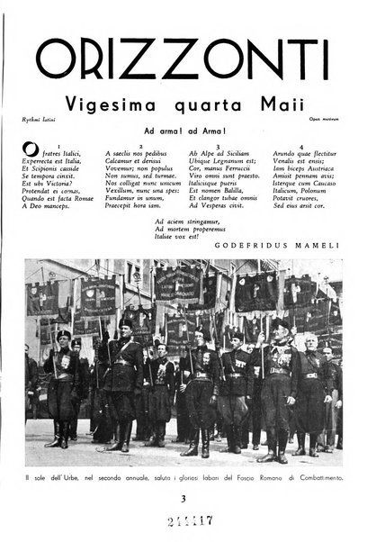 Orizzonti rivista mensile illustrata