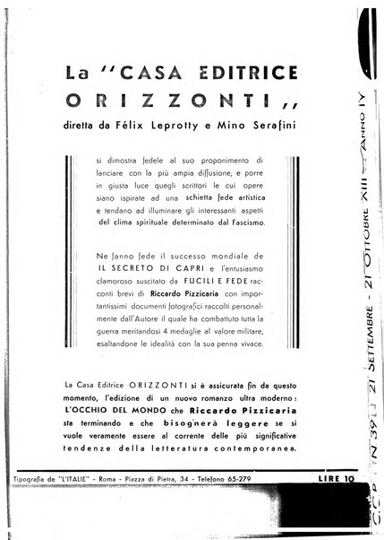 Orizzonti rivista mensile illustrata