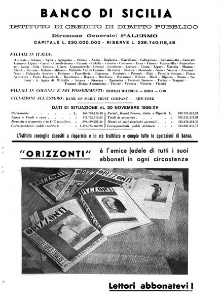 Orizzonti rivista mensile illustrata