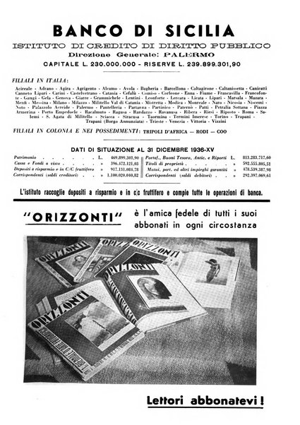 Orizzonti rivista mensile illustrata