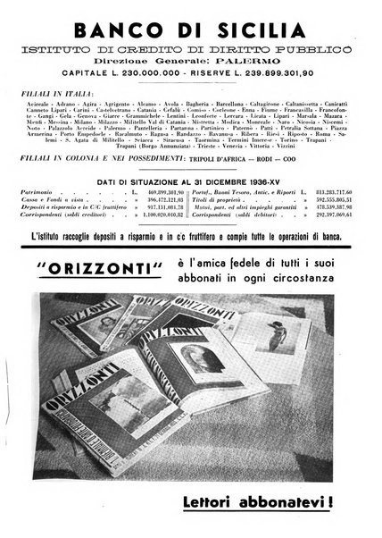 Orizzonti rivista mensile illustrata