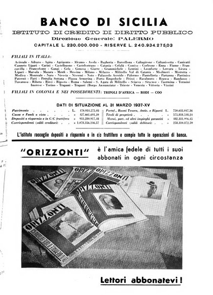 Orizzonti rivista mensile illustrata