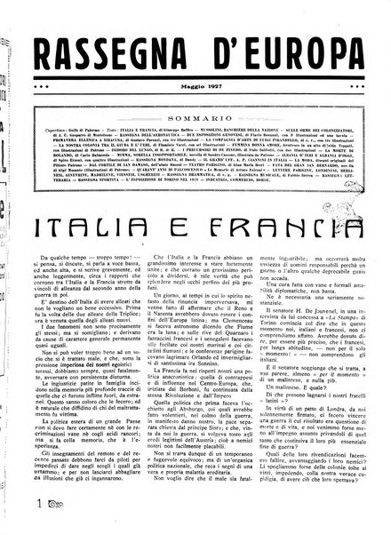 Rassegna d'Europa politica, finanze, marina, lettere, scienze, industria