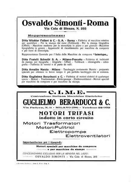 Rassegna grafica rivista mensile di informazioni tecniche, industriali e commerciali