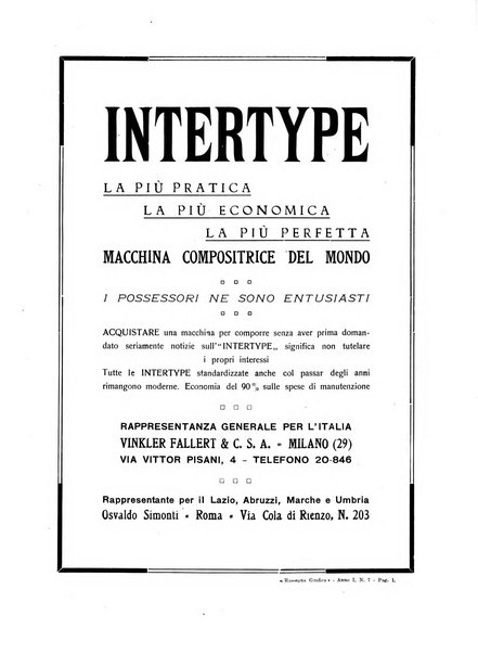 Rassegna grafica rivista mensile di informazioni tecniche, industriali e commerciali