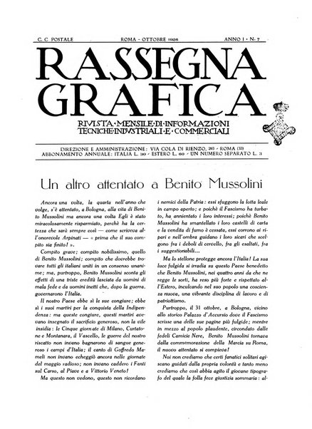 Rassegna grafica rivista mensile di informazioni tecniche, industriali e commerciali