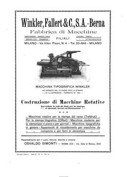 Rassegna grafica rivista mensile di informazioni tecniche, industriali e commerciali